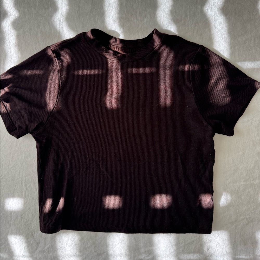 SET Active Cropped Rib Tee - Picture 1 of 3